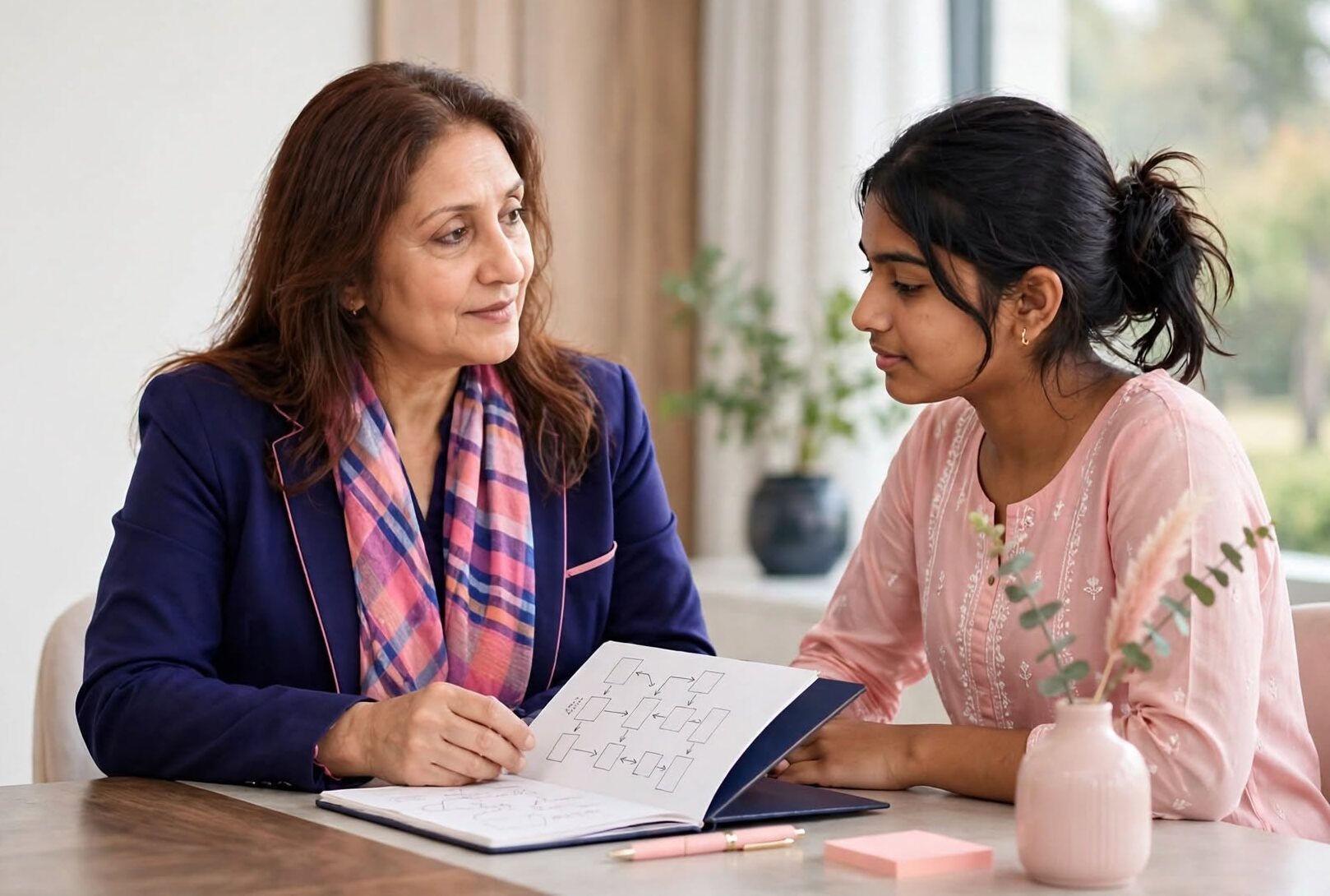 Student exploring university admissions